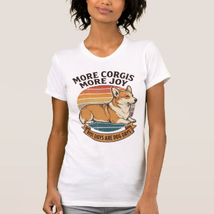 Corgi-Fan-Shirt Vintage Gravur Hundezitat Desi T-Shirt