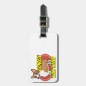 Corgi-Fanclub Gepäckanhänger (Vorderseite vertikal)