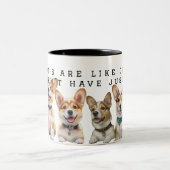 Corgi Fans Zweifarbige Tasse (Mittel)
