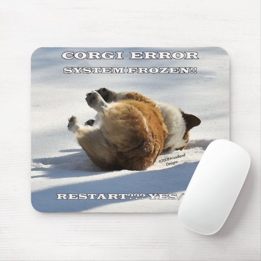 CORGI-FEHLER MOUSEPAD (Mit Mouse)