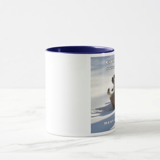 Corgi FEHLER Tasse (Zentrum)