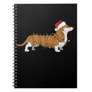 Corgi-Feiertags-Weihnachtslicht Essential T-Shirt Notizblock