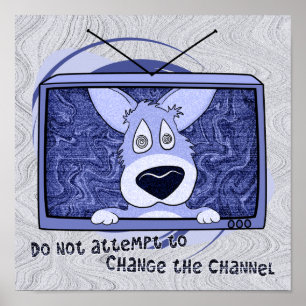 Corgi-Fernsehinvasions-Plakat Poster