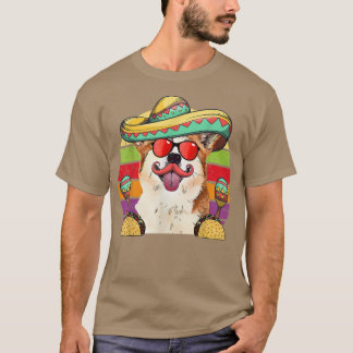 Corgi Fiesta Dog Tacos Cinco de Mayo T - Shirt
