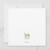 Corgi flache Weihnachtskarte Karte (Rückseite)