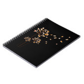 Corgi Flower Fly Dandelion Cute Dog Lover Notizblock (Linke Seite)