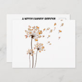 Corgi Flower Fly Dandelion Shirt Cute Dog Lover Ankündigungspostkarte (Vorne/Hinten)