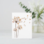 Corgi Flower Fly Dandelion Shirt Cute Dog Lover Einladung (Stehend Vorderseite)