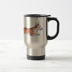 Corgi-Flug-Saummalerei Reisebecher