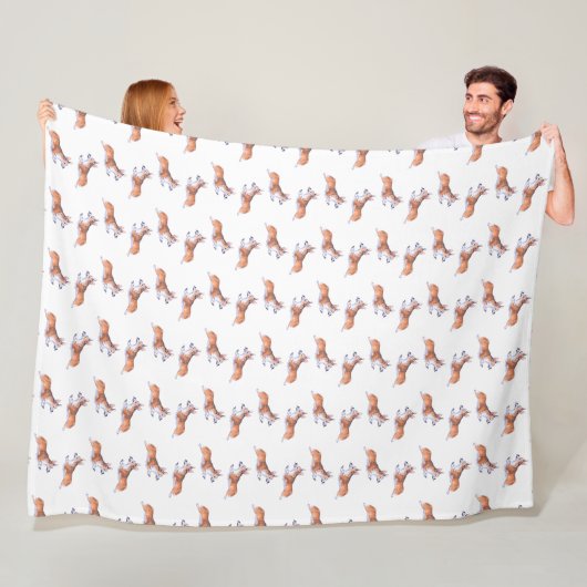 Corgi-Flugersumie-Muster Fleecedecke (Beispiel)