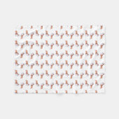 Corgi-Flugersumie-Muster Fleecedecke (Vorderseite (Horizontal))
