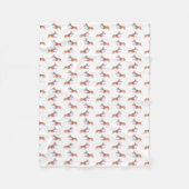 Corgi-Flugersumie-Muster Fleecedecke (Vorderseite)