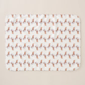 Corgi-Flugersumie-Muster Sherpadecke (Vorderseite (Horizontal))