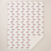 Corgi-Flugersumie-Muster Sherpadecke (Vorderseite)
