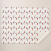 Corgi-Flugersumie-Muster Sherpadecke (Vorderseite (Horizontal))