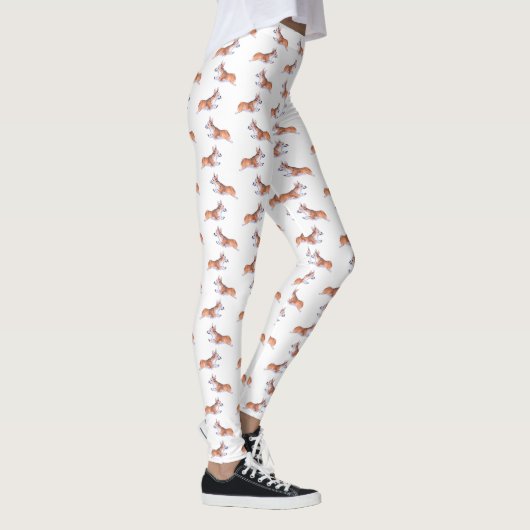 Corgi-Flugeruch Leggings (Rechts)