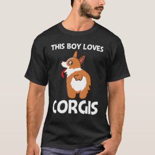 Corgi for Boys Kids Pet Hund Tierhalter T-Shirt