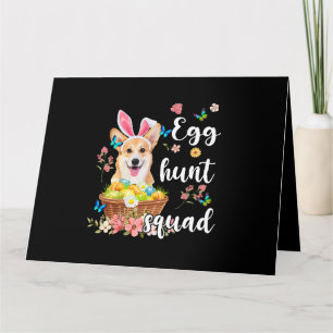 Corgi Frohe Ostertag Bunte Eiersuche Truppe Karte