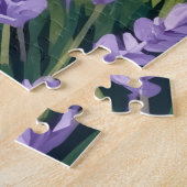 Corgi Frühling Lavendel Feld Süßer Hund Puzzle (Seite)