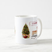 Corgi Funny Christmas Dog mit Tree Kaffeetasse (VorderseiteRechts)