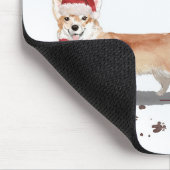 Corgi Funny Christmas Dog mit Tree Mousepad (Ecke)