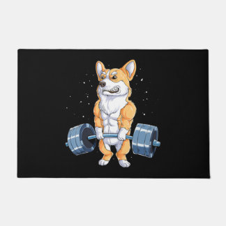 Corgi Funny Deadlift Fitness Gym Fußmatte