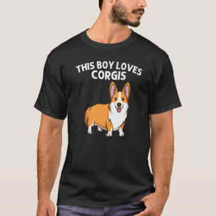 Corgi für Jungen Kinder Walisischer Korgi Hund Tie T-Shirt
