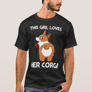 Corgi für Mädchen Kinder Haustier Hundebesitzer T-Shirt