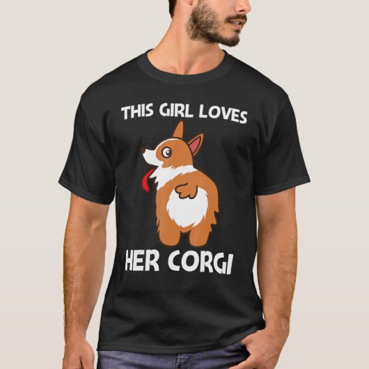 Corgi für Mädchen Kinder Haustier Hundebesitzer T-Shirt (Vorderseite)