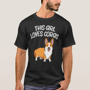 Corgi für Mädchen Kinder Walisischer Korgi Hund Ti T-Shirt