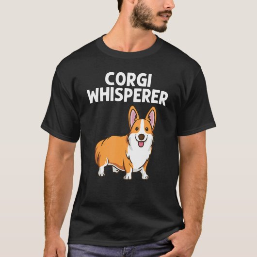 Corgi für Männer Frauen Walisischer Korgi Hund Tie T-Shirt (Vorderseite)