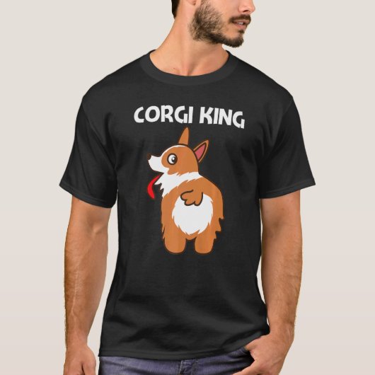 Corgi für Männer Vater Haustier Hund Tierhalter T-Shirt (Vorderseite)