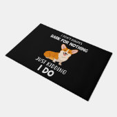 Corgi Fußmatte (Schrägansicht)