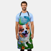 Corgi-Garten Schürze (Getragen)