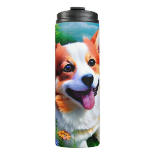 Corgi-Garten Thermosbecher
