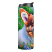 Corgi-Garten Thermosbecher (Nach links gedreht)