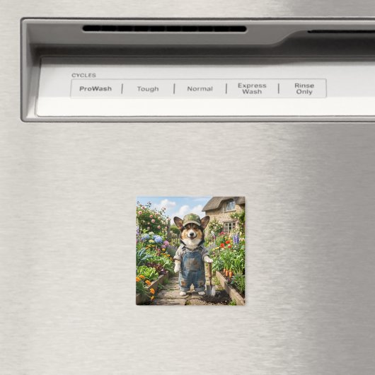 Corgi-Gärtner Magnet (In Situ (Geschirrspüler))