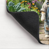 Corgi-Gärtner Mousepad (Ecke)