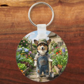 Corgi-Gärtner Schlüsselanhänger (Rückseite)