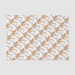 Corgi-Geburtstags-Party Seidenpapier