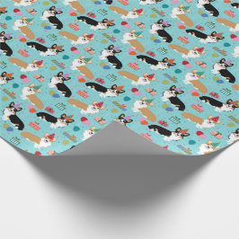 Corgi Geburtstagsgeschenk Geschenkpapier