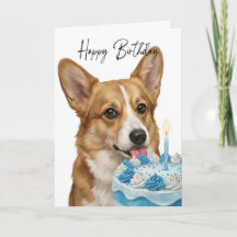 Corgi-Geburtstagskuchen-Inspektor