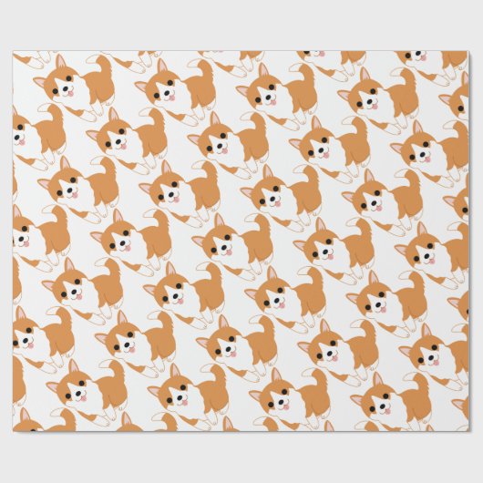 Corgi Geschenkpapier (Flach)
