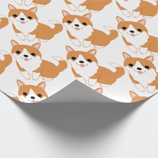 Corgi Geschenkpapier (Ecke)