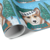 Corgi Geschenkpapier (Rolleneckpunkt)