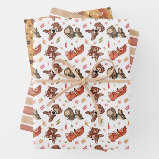 Corgi Geschenkpapier Set (Beispiel)