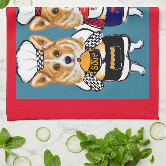 CORGI GESCHIRRTUCH (Gefaltet)