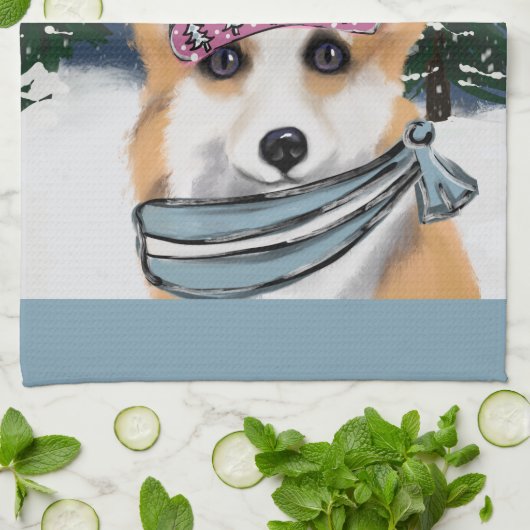 CORGI GESCHIRRTUCH (Gefaltet)