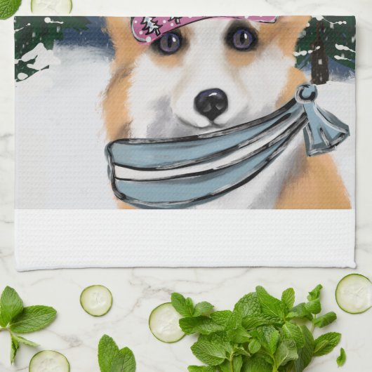 CORGI GESCHIRRTUCH (Gefaltet)