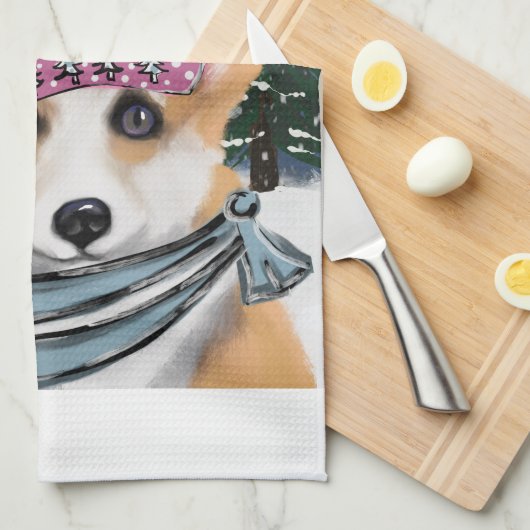 CORGI GESCHIRRTUCH (Viertel Falte)